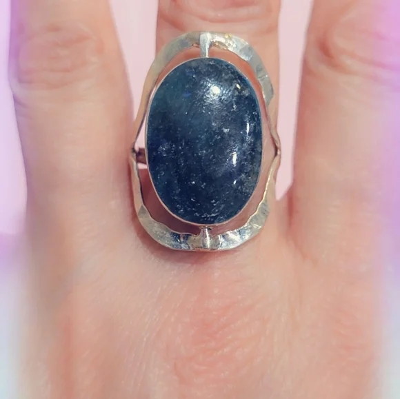 Reversible 2 Stone Sterling Gemstone Ring